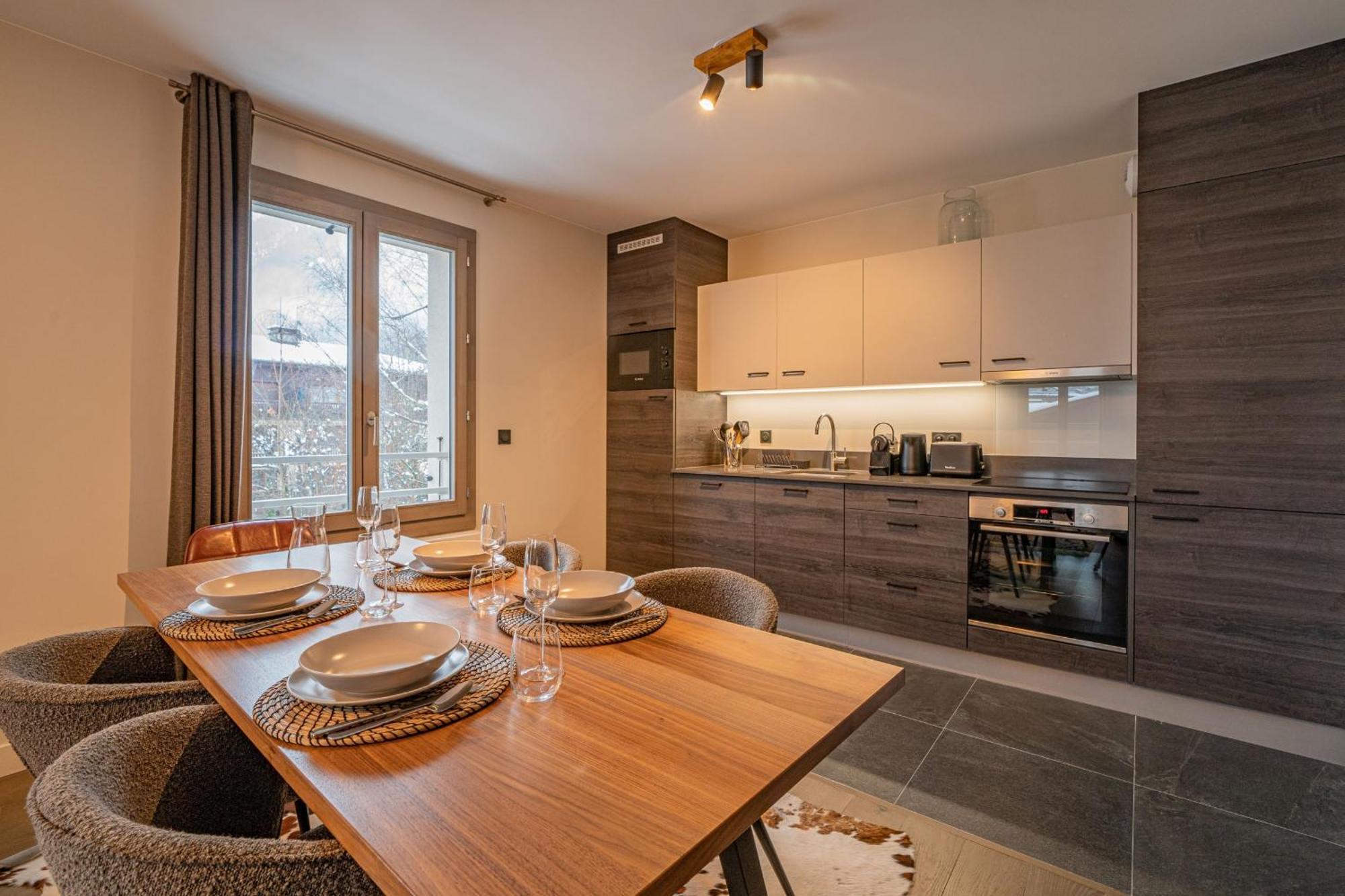 Perle Blanche - Brand New 2 Bedroom Apartment Perfectly Located 샤모니 외부 사진