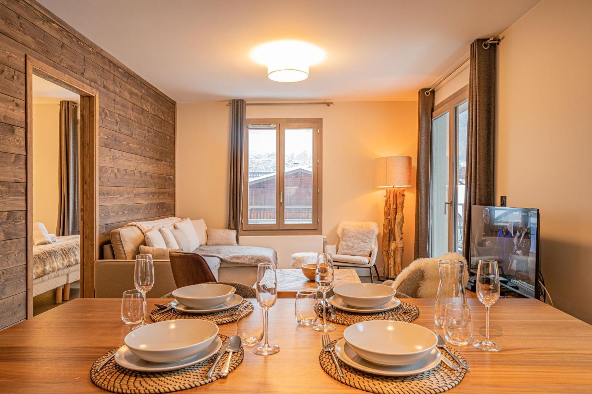 Perle Blanche - Brand New 2 Bedroom Apartment Perfectly Located 샤모니 외부 사진