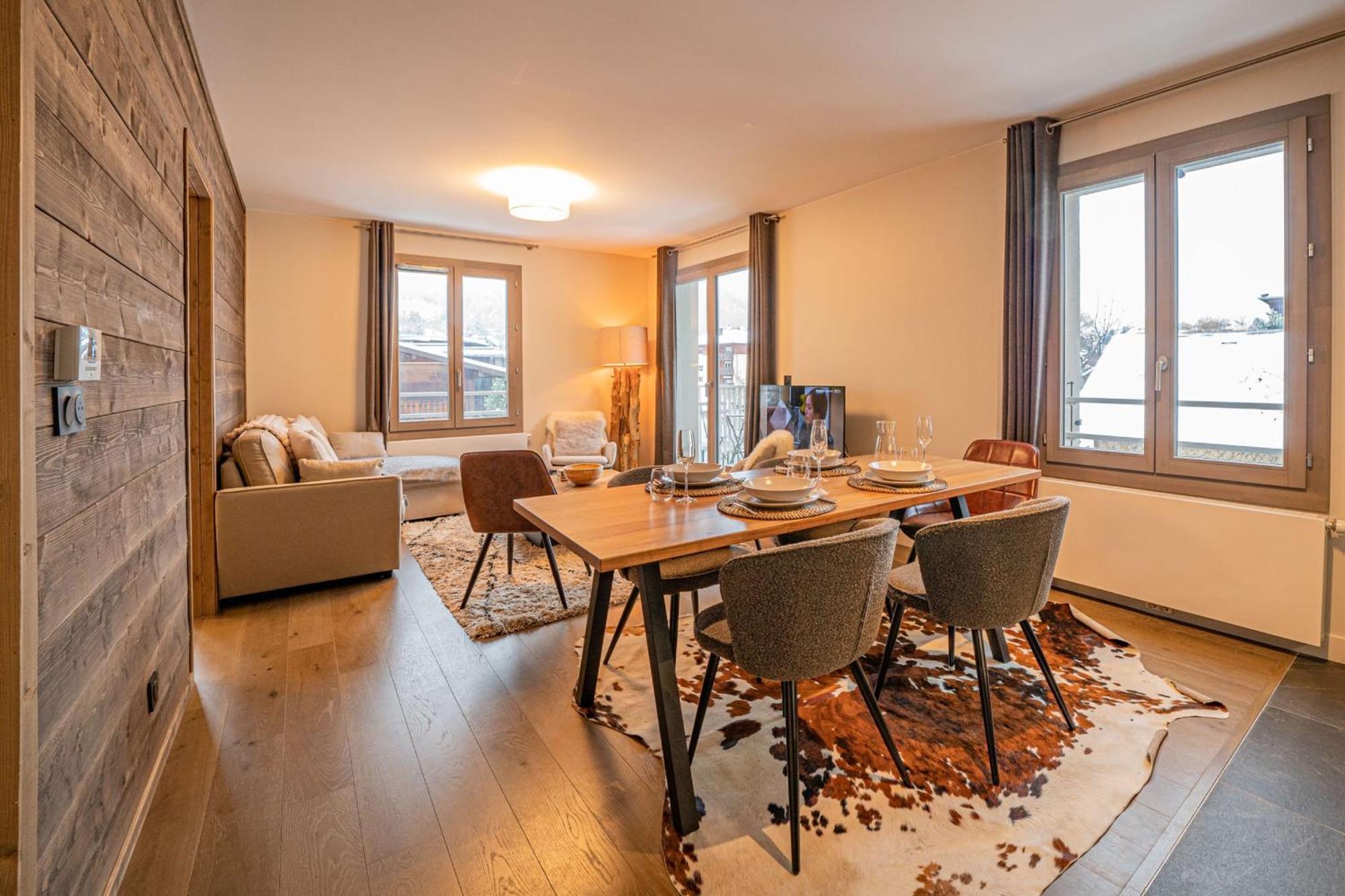 Perle Blanche - Brand New 2 Bedroom Apartment Perfectly Located 샤모니 외부 사진